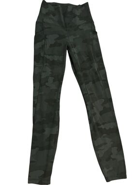 Lululemon Align High Rise Pant 25” Heritage 365 Camo Deep Coal Pocket Leggings
